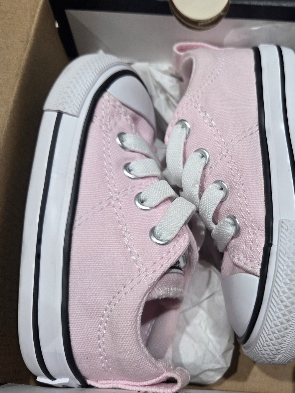Converse Toddlers Pink Canvas Low-Top Sneakers